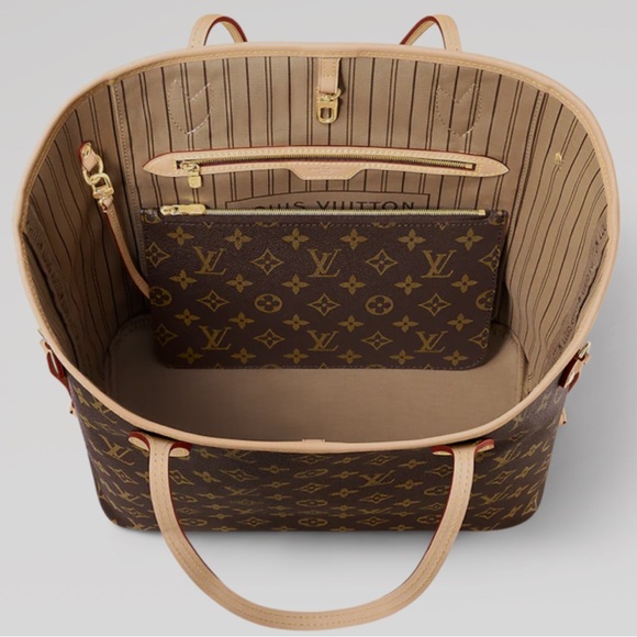 LOUIS VUITTON NEVERFULL MM POUCH - Picture 1 of 4